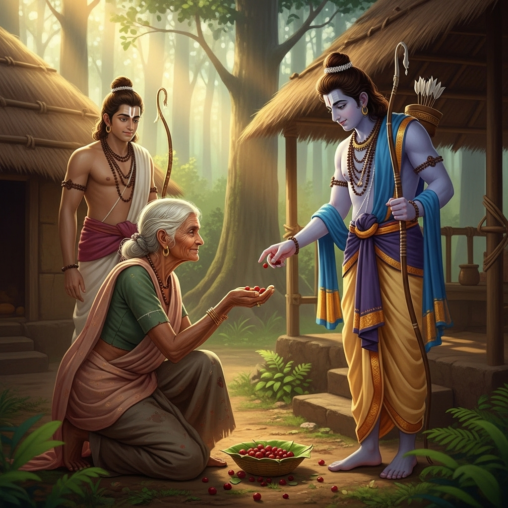 शबरी की भक्ति: झूठे बेर और सच्ची निष्ठा की अमर कहानी