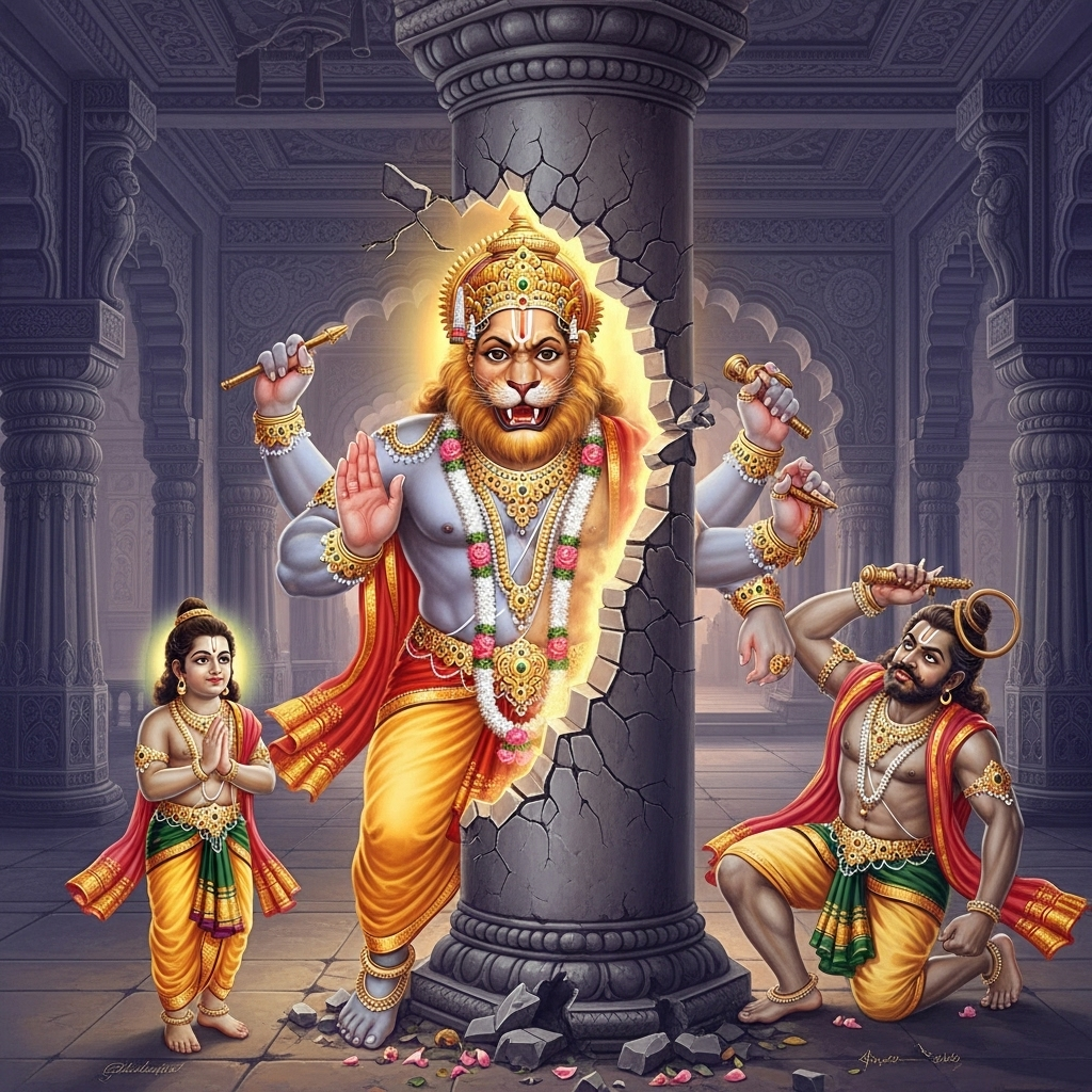 भक्त प्रहलाद और भगवान नरसिंह: अडिग भक्ति की अद्भुत कथा और उसका गहरा रहस्य