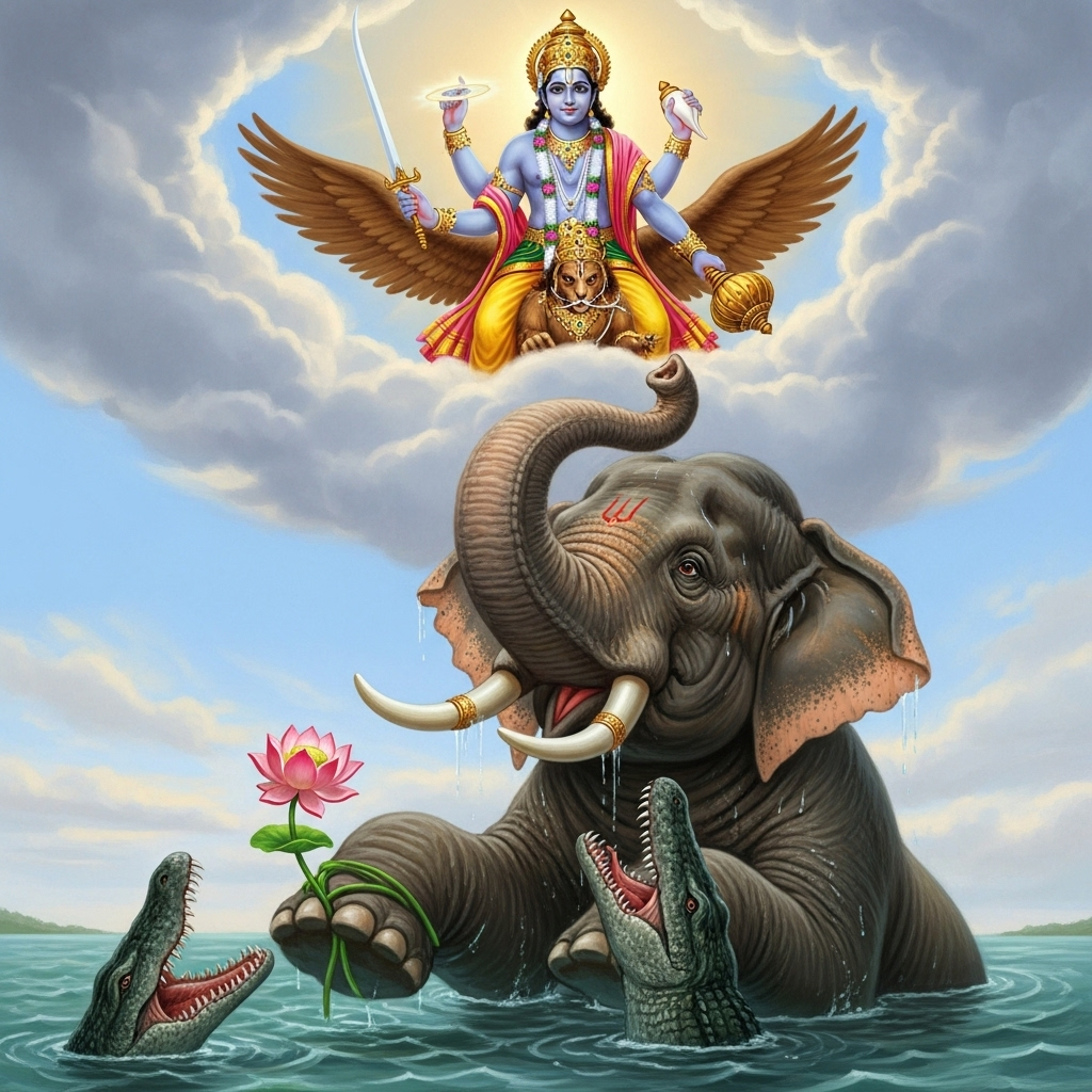 गजेन्द्र मोक्ष: जब भगवान ने गजराज की पुकार सुनी और संकटों का नाश किया