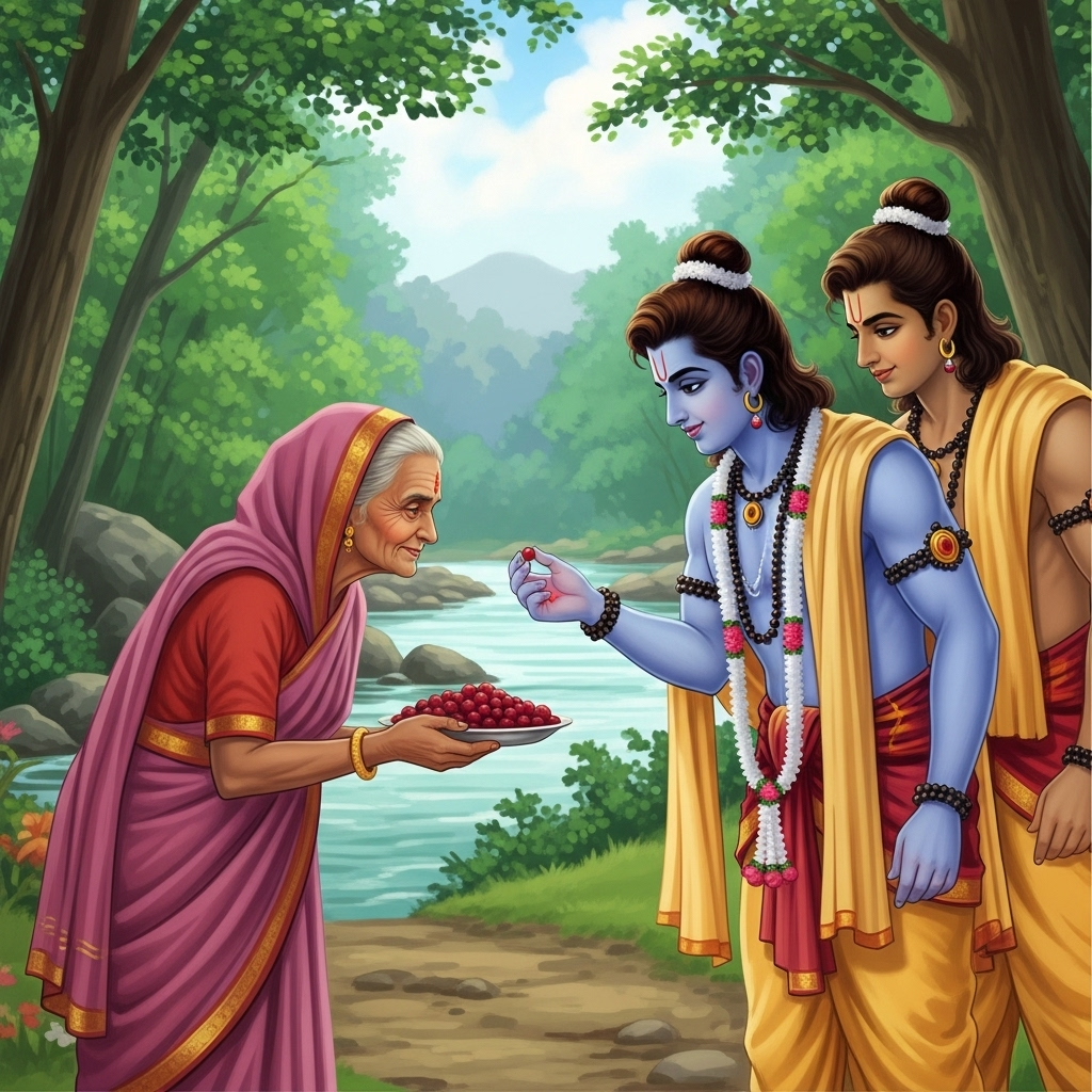 शबरी के जूठे बेर: भगवान राम और सच्ची भक्ति का अद्भुत मिलन | रामायण कथा