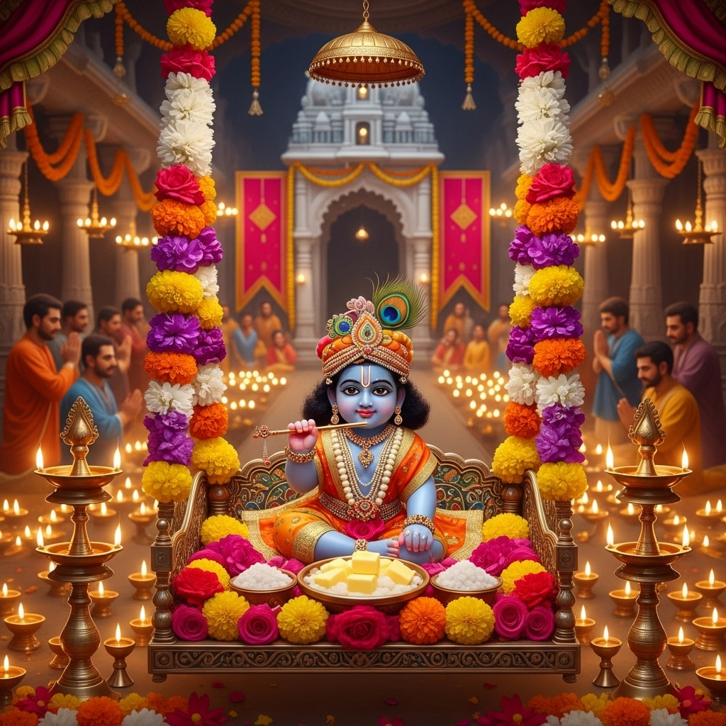 श्री कृष्ण जन्माष्टमी: कान्हा के जन्मोत्सव का दिव्य महत्व और पूजा विधि