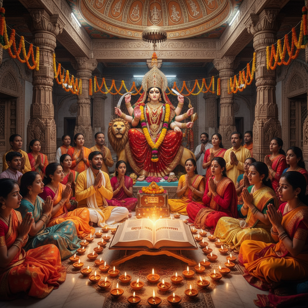 हिंदी भजन लिरिक्स का विशाल संग्रह: नवरात्रि, दुर्गा सप्तशती और माँ दुर्गा की असीम भक्ति