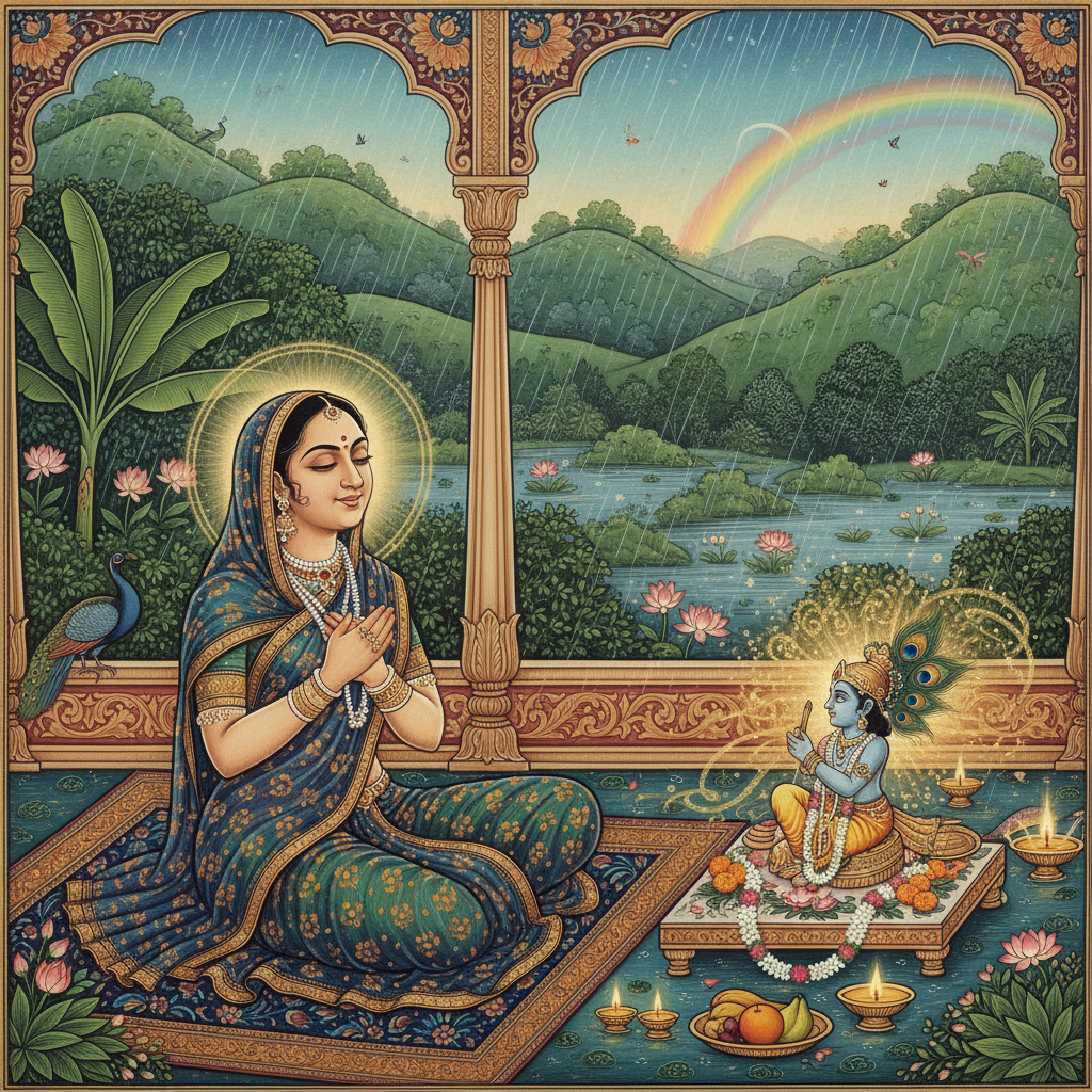 मेरी लगी श्याम संग प्रीत: सावन में कृष्ण भजनों से पाएं अनमोल प्रेम योग का अनुभव