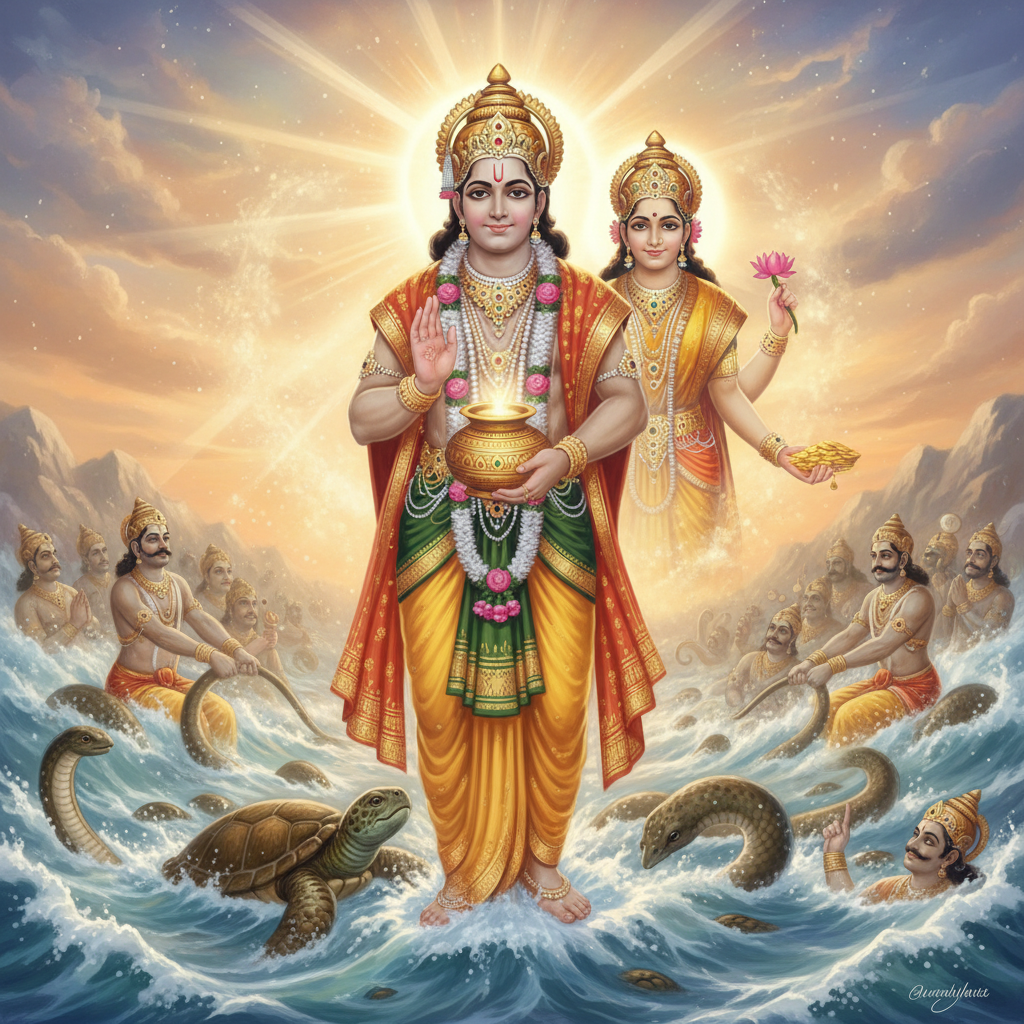 धनतेरस: सुख-समृद्धि और आरोग्य का महापर्व – भगवान धन्वंतरि की कथा और महत्व