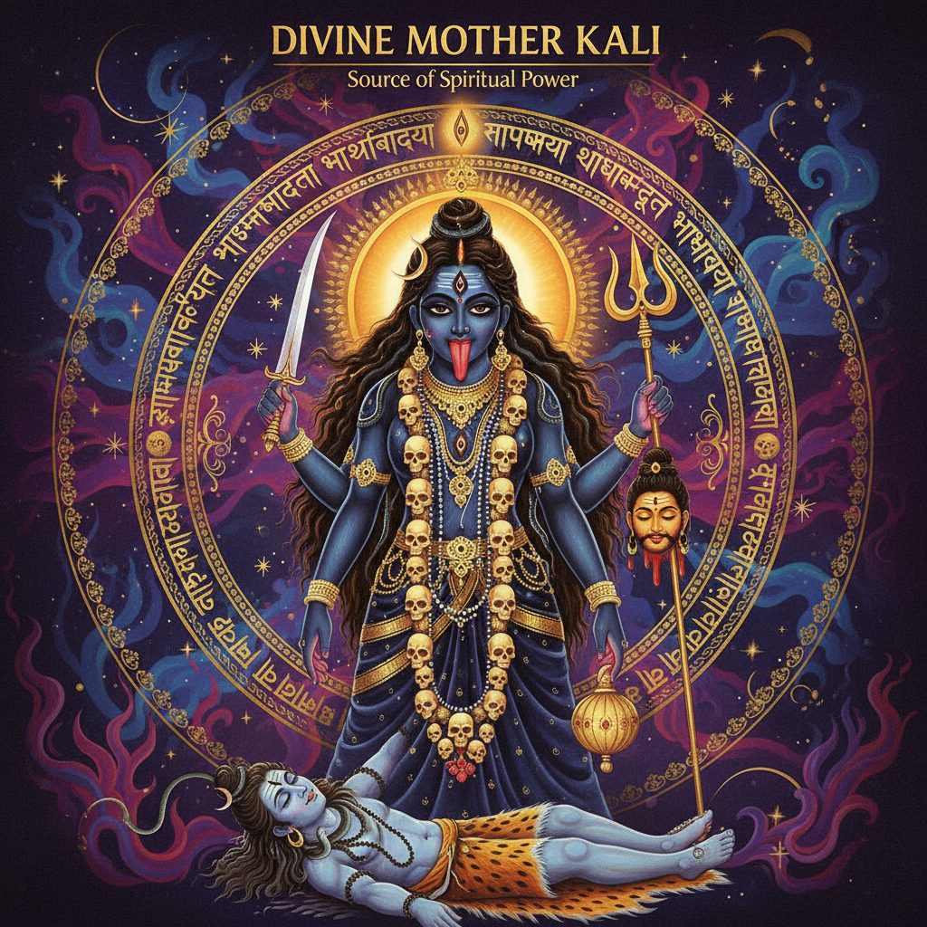 माँ काली के 108 नाम केवल शब्द नहीं, बल्कि उनकी असीमित शक्ति और गुणों का सार हैं। यह ब्लॉग महाकाली के पावन नामों के महत्व, उनके जाप की विधि, उनसे प्राप्त होने वाले लाभों और संबंधित कथा को विस्तृत रूप से प्रस्तुत करता है। इन नामों का स्मरण करने से भक्त को भय, बाधाओं और नकारात्मकता से मुक्ति मिलकर असीम शक्ति और आध्यात्मिक शांति मिलती है।