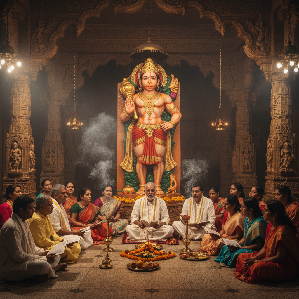 हनुमान चालीसा के पाठ की संपूर्ण विधि, लाभ और नियमों को जानें। यह लेख आपको पवनपुत्र हनुमान की कृपा प्राप्त करने का मार्ग बताएगा, जिसमें एक पावन कथा और पाठ के सभी महत्वपूर्ण पहलू शामिल हैं। जीवन के हर संकट से मुक्ति और मनोकामना पूर्ति के लिए इस दिव्य पाठ का महत्व समझें।