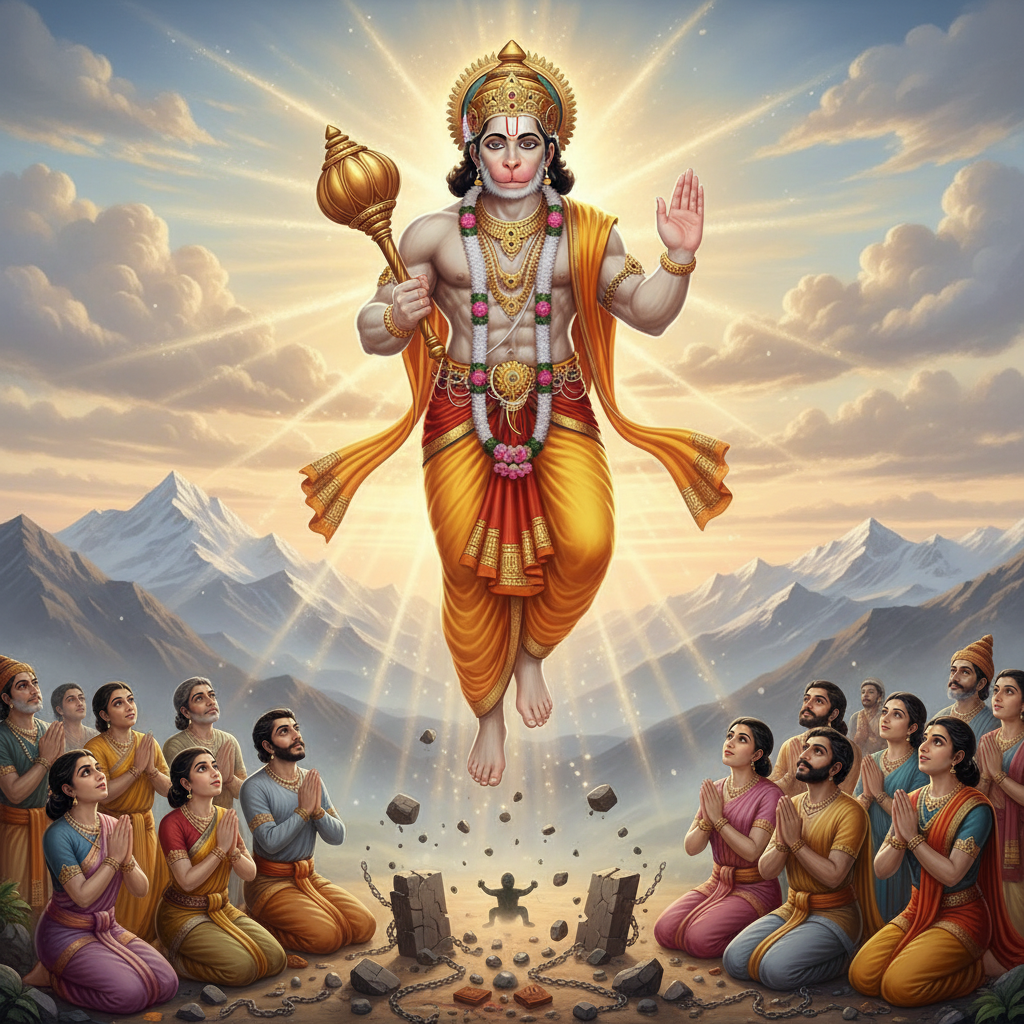 हनुमान जयंती के पावन अवसर पर संकटमोचन हनुमान की असीम कृपा से अपने जीवन के सभी कष्टों और बाधाओं को दूर करें। यह ब्लॉग हनुमान जी की पावन कथा, मंत्रों के जाप की विधि और उनके चमत्कारी लाभों का विस्तृत वर्णन करता है, जो आपको भयमुक्त और सुखमय जीवन की ओर अग्रसर करेगा।