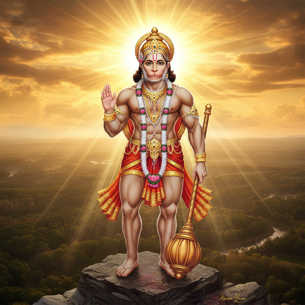 सनातन धर्म में भगवान हनुमान का विशेष स्थान है। उनके 108 नाम केवल शब्द नहीं, अपितु उनकी अनन्त शक्तियों, गुणों और रूपों का दिव्य विस्तार हैं। यह लेख आपको इन पावन नामों के आध्यात्मिक महत्व और उनके पाठ से मिलने वाले अद्भुत लाभों से परिचित कराएगा, जिससे आप बजरंगबली की असीम कृपा प्राप्त कर सकें।
