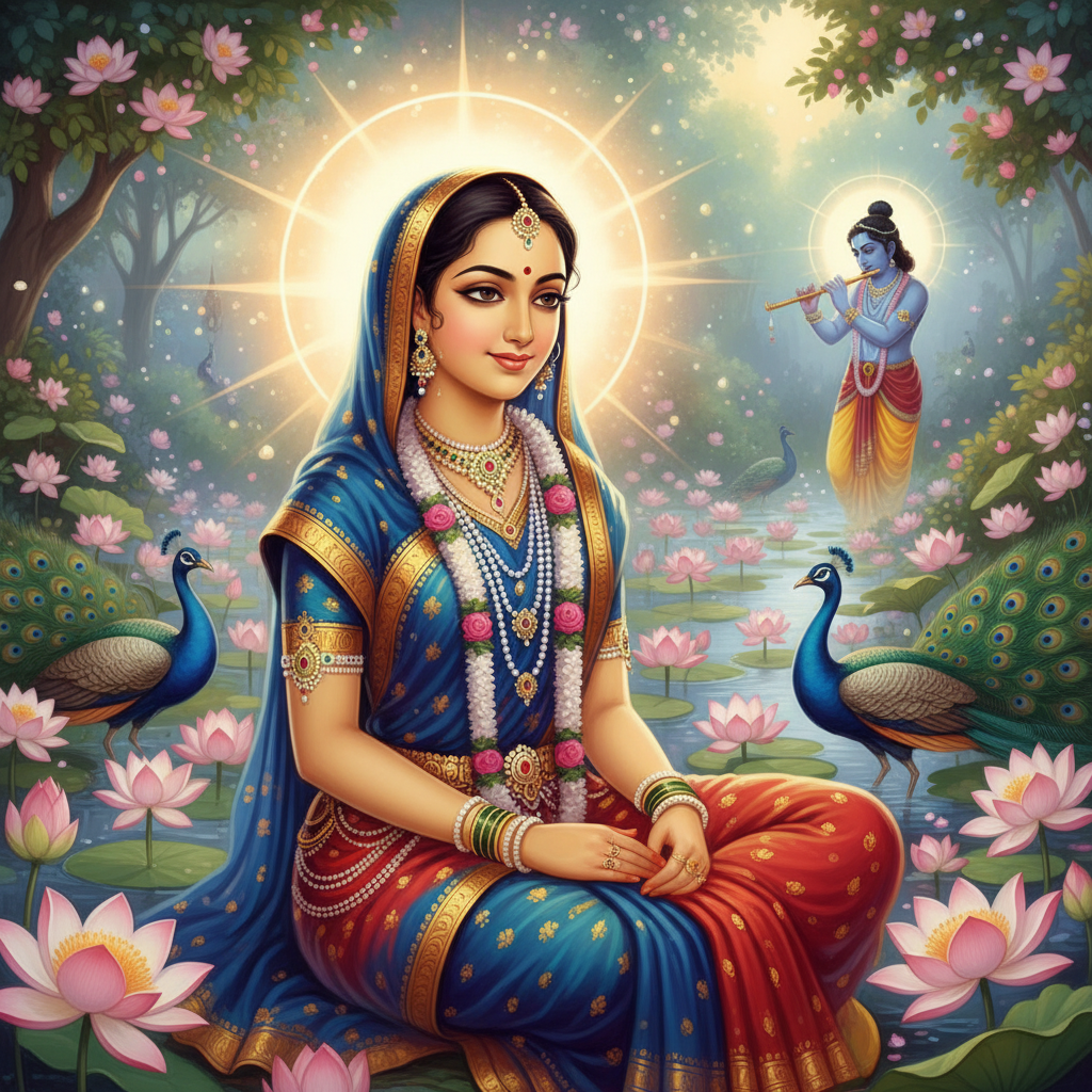 सनातन धर्म में राधा रानी का स्थान अनुपम है। वे भगवान श्रीकृष्ण की आह्लादिनी शक्ति, प्रेमिका और उनकी सर्वोपरि भक्त हैं। यह लेख राधा जी के 108 दिव्य नामों के महत्व, उनकी पावन कथा, पाठ विधि और उनसे प्राप्त होने वाले अतुलनीय लाभों पर प्रकाश डालता है, जो भक्तों को प्रेम और भक्ति के सागर में डुबो देता है।