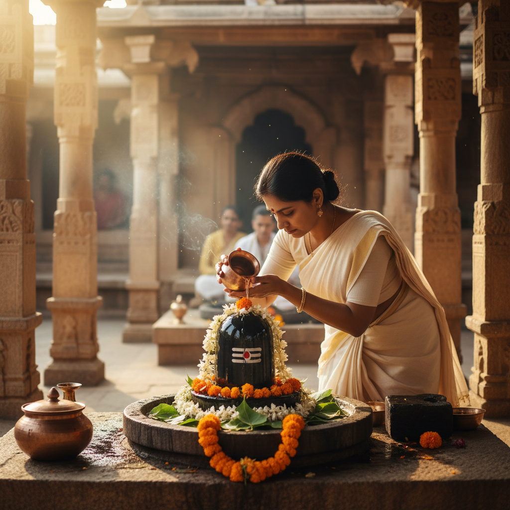 शिवलिंग पर जल चढ़ाना, महादेव की आराधना का एक पवित्र मार्ग है। इस ब्लॉग में आप जानेंगे शिवलिंग पर जल चढ़ाने की सही विधि, इससे जुड़ी पावन कथा, इसके पाठ से होने वाले लाभ, तथा आवश्यक नियम और सावधानियाँ, जो आपको शिव कृपा का पात्र बनाएंगी।