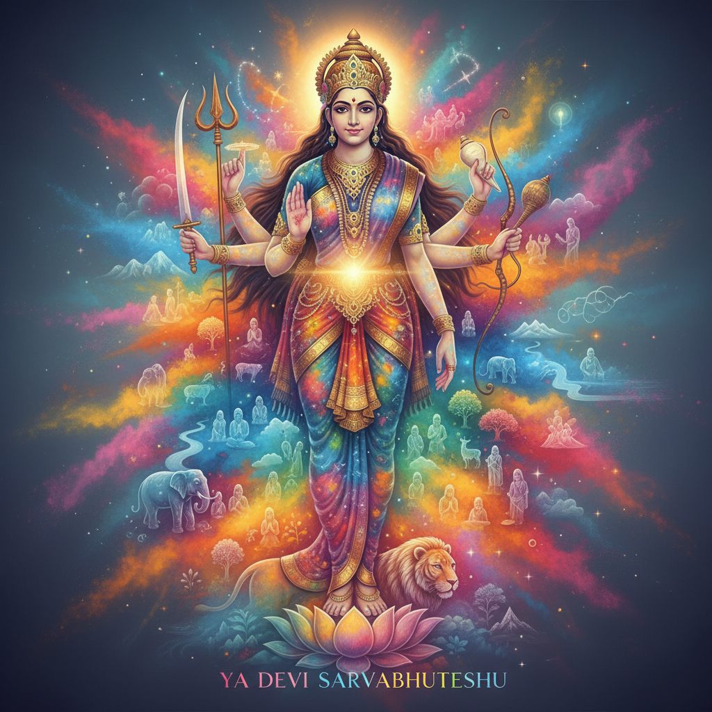 यह ब्लॉग ‘या देवी सर्वभूतेषु’ श्लोक के गहन अर्थ, शक्ति उपासना के महत्व और उसके दैनिक जीवन में अनुप्रयोग को विस्तार से समझाता है। इसमें देवी की सर्वव्यापकता, उनकी पावन कथा, पाठ विधि, लाभ और नियमों का विस्तृत वर्णन है, जो भक्तों को आत्मिक शांति और आध्यात्मिक उन्नति प्रदान करेगा।