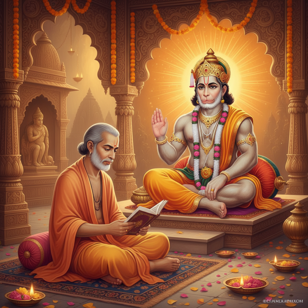 सनातन धर्म में श्री हनुमान चालीसा का अद्वितीय स्थान है। गोस्वामी तुलसीदास जी द्वारा रचित यह पावन स्तोत्र भगवान हनुमान जी की महिमा, बल, बुद्धि और भक्ति का जीवंत प्रतीक है। यह ब्लॉग हनुमान चालीसा के पाठ की विधि, इसके गहरे अर्थ और भक्तों को मिलने वाले अनमोल लाभों पर विस्तार से प्रकाश डालता है, साथ ही इसकी प्रेरणादायी रचना कथा भी प्रस्तुत करता है।