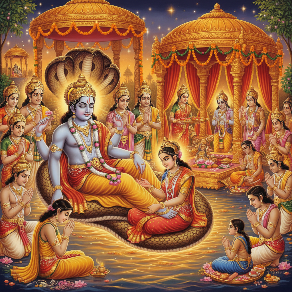 देवोत्थान एकादशी, जिसे प्रबोधिनी एकादशी और देवउठनी ग्यारस भी कहते हैं, भगवान विष्णु के चातुर्मास की योगनिद्रा से जागने का पावन पर्व है। यह दिन समस्त शुभ कार्यों के आरंभ और तुलसी विवाह के मंगलमय आयोजन का साक्षी बनता है। यह ब्लॉग इस पवित्र दिवस के महत्व, पौराणिक कथा, पूजा विधि, लाभ और नियमों पर विस्तृत प्रकाश डालता है, जो भक्तों के हृदय में श्रद्धा और भक्ति का संचार करेगा।