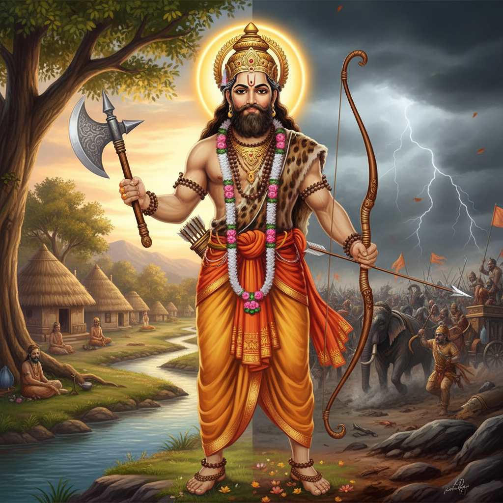 सनातन धर्म में परशुराम जयंती का पर्व भगवान विष्णु के छठे अवतार, महर्षि परशुराम के जन्मोत्सव के रूप में मनाया जाता है। यह पावन तिथि अक्षय तृतीया के साथ पड़ती है और शौर्य, न्याय तथा धर्मनिष्ठा का प्रतीक है। इस ब्लॉग में हम वर्ष 2025 में आने वाली परशुराम जयंती की तिथि, शुभ मुहूर्त, पूजा विधि, महत्व और भगवान परशुराम की प्रेरक कथा का विस्तृत वर्णन करेंगे।