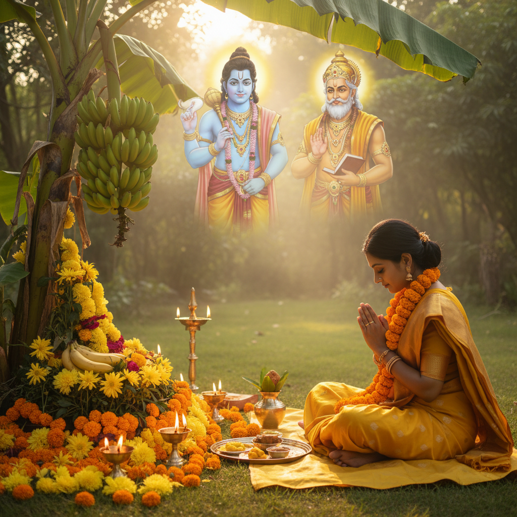 बृहस्पतिवार व्रत कथा सनातन धर्म में एक अत्यंत महत्वपूर्ण और कल्याणकारी व्रत है, जो भगवान बृहस्पति देव और भगवान विष्णु को समर्पित है। यह व्रत सुख-समृद्धि, ज्ञान, सौभाग्य और संतान प्राप्ति के लिए रखा जाता है। यह ब्लॉग आपको इस पावन व्रत की महिमा, इसकी पौराणिक कथा, पाठ करने की विधि और इसके अद्भुत लाभों से अवगत कराएगा।