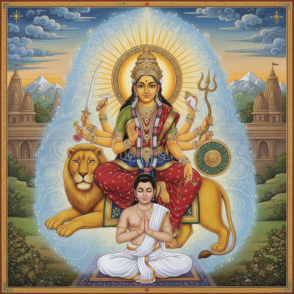 सनातन धर्म में माँ दुर्गा की शक्ति और उनके प्रिय मंत्रों का विशेष महत्व है। यह ब्लॉग माँ दुर्गा के उन शक्तिशाली मंत्रों की महिमा, उनसे जुड़ी पावन कथा, उनके जाप की विधि, और उनसे प्राप्त होने वाले असीमित लाभों को विस्तार से बताता है। यह मंत्र जीवन की बाधाओं को दूर कर सुख, शांति और समृद्धि प्रदान करते हैं।