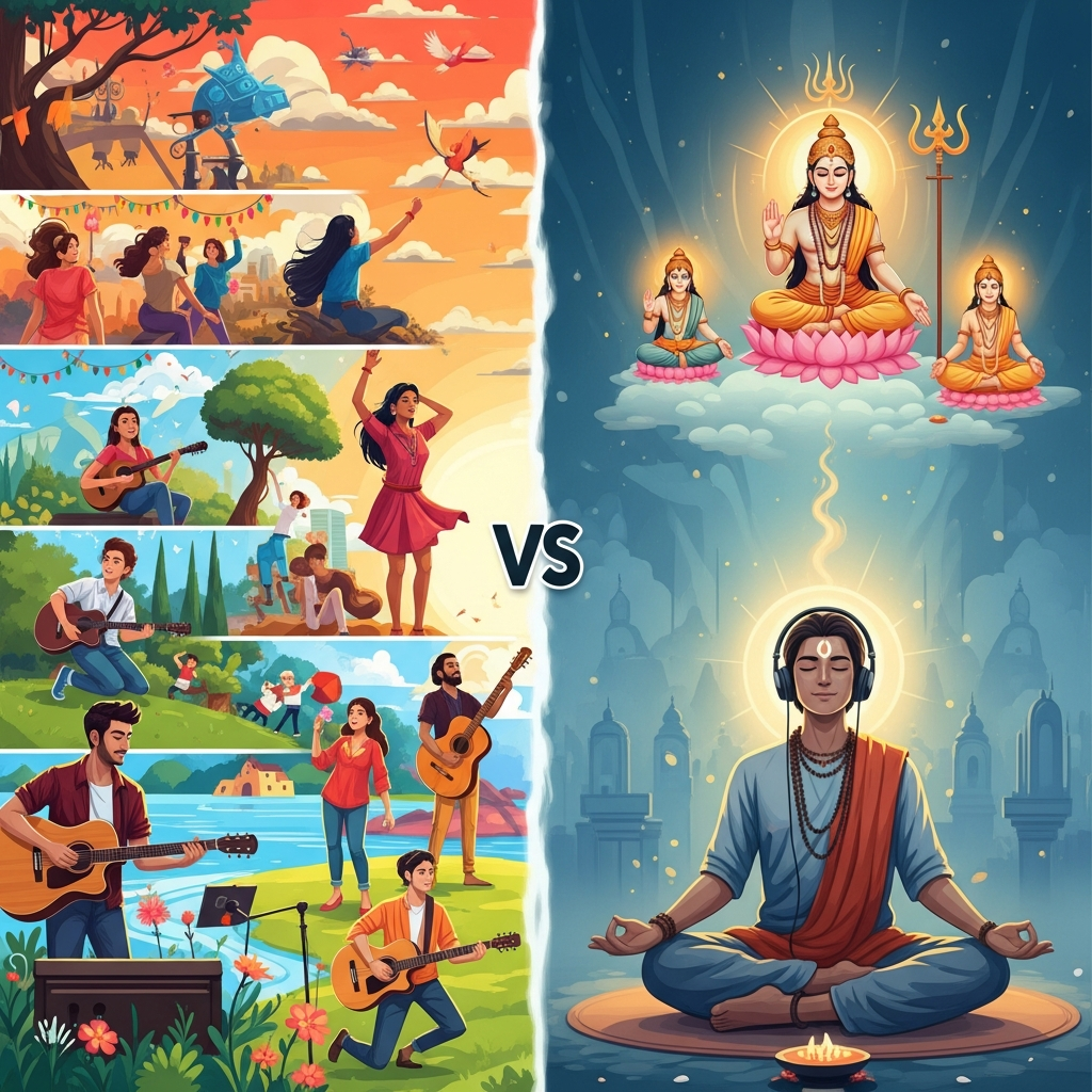 “लौकिक गीत” बनाम “भक्ति गीत”: फर्क कैसे पहचानें?