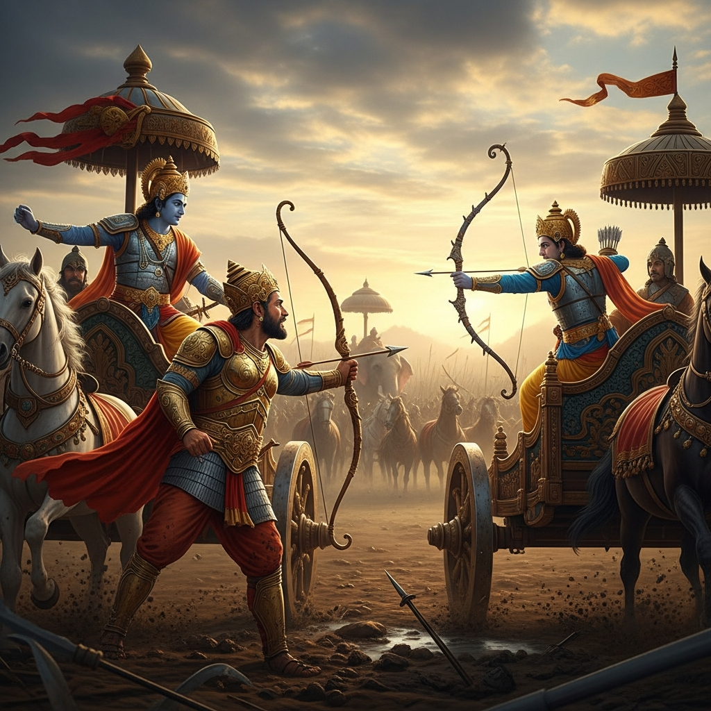 महाभारत: “कर्ण बनाम अर्जुन” मिथक—क्या सच, क्या लोककथा?