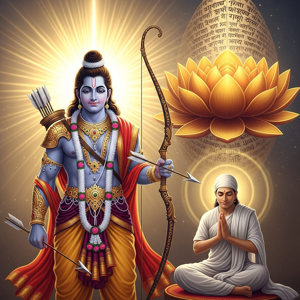 श्री राम रक्षा स्तोत्र का पाठ: भय से मुक्ति और विजय का मार्ग नामक इस ब्लॉग में हम सनातन धर्म के इस चमत्कारी और प्रभावशाली स्तोत्र की महिमा को विस्तार से जानेंगे। यह स्तोत्र न केवल शारीरिक और मानसिक सुरक्षा प्रदान करता है, बल्कि जीवन के हर क्षेत्र में विजय और सफलता का मार्ग भी प्रशस्त करता है। एक प्राचीन कथा के माध्यम से इसकी शक्ति का अनुभव करते हुए, हम पाठ की विधि, इसके अद्भुत लाभों और आवश्यक नियमों तथा सावधानियों पर प्रकाश डालेंगे। यह लेख आपको भगवान श्री राम के इस दिव्य कवच से परिचित कराएगा, जो आपको भयमुक्त और आत्मविश्वास से परिपूर्ण जीवन जीने में सहायक होगा।