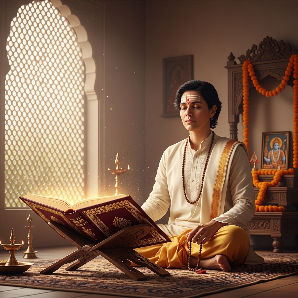 रामचरितमानस केवल एक ग्रंथ नहीं, बल्कि जीवन जीने की कला और परमात्मा से जुड़ने का पावन सेतु है। इस ब्लॉग में जानें इसके महिमामयी पाठ की विधि, अद्भुत लाभ, एक प्रेरणादायक कथा और वह आध्यात्मिक पथ जो यह हमें सुख, शांति और मोक्ष की ओर ले जाता है।