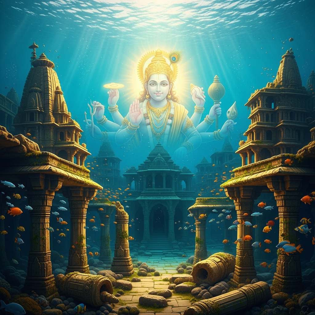 द्वारका धाम: “समुद्र में द्वारका” पौराणिक मान्यताएँ बनाम पुरातात्विक तथ्य