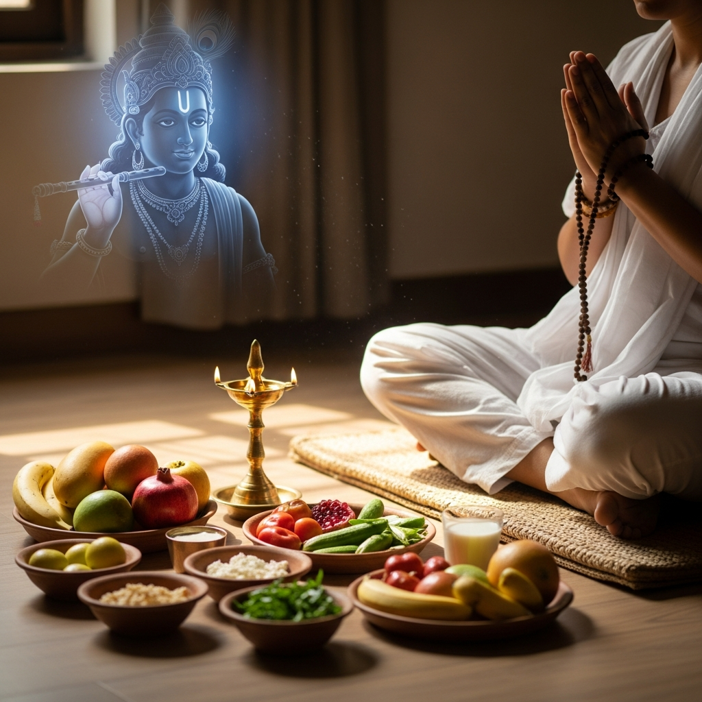 एकादशी में क्या खाएँ? फलाहार नियमों का सही अर्थ (भ्रम-निवारण)