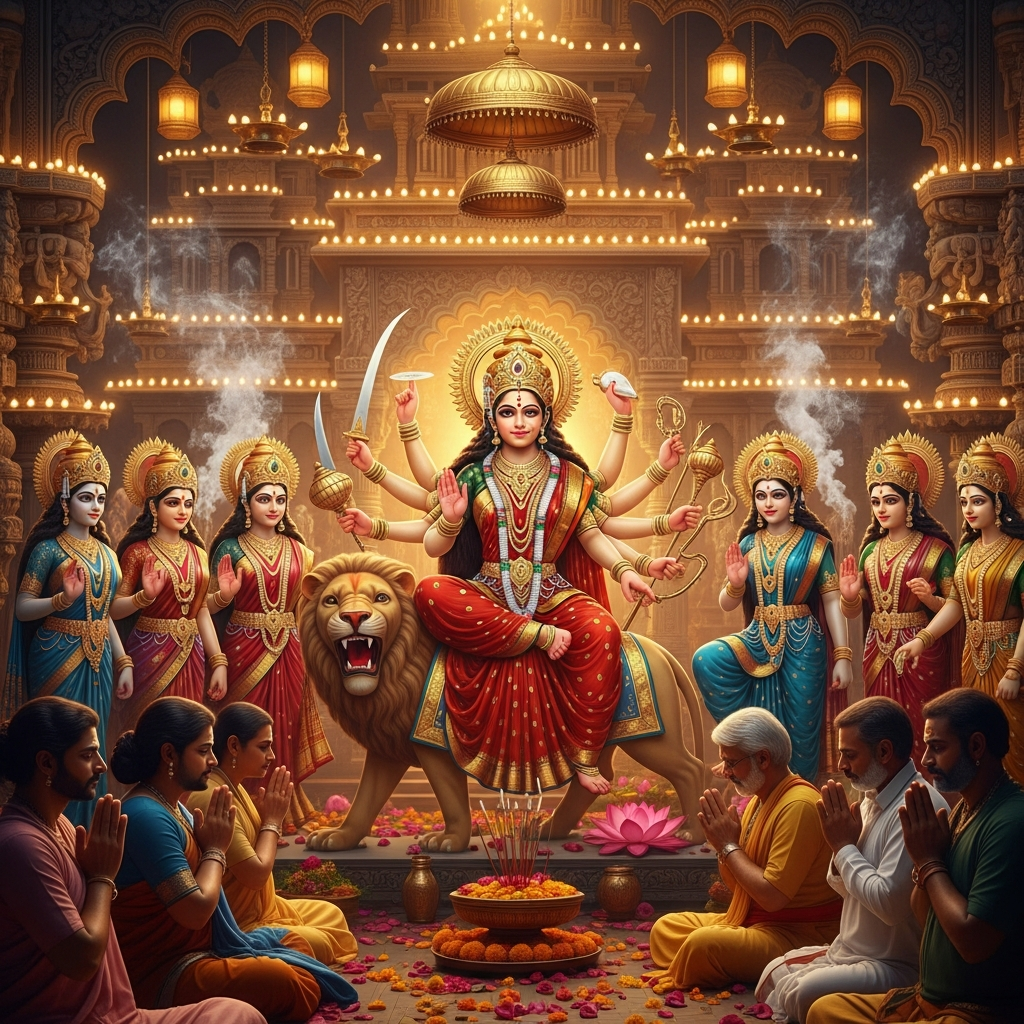 वर्ष 2024 की नवरात्रि में माँ दुर्गा के नौ स्वरूपों की गहन भक्ति, पूजा विधि, आध्यात्मिक महत्व और उनसे प्राप्त होने वाले अद्वितीय लाभों का विस्तृत वर्णन। यह ब्लॉग आपको शक्ति उपासना के गहरे रहस्यों से अवगत कराएगा और जीवन में सफलता, सुख व शांति प्राप्त करने का मार्ग प्रशस्त करेगा।