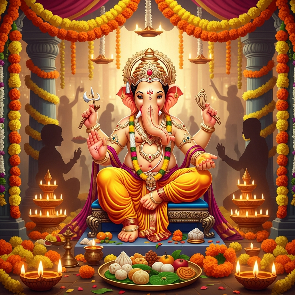 गणेश चतुर्थी का पावन पर्व भगवान गणेश के जन्मोत्सव के रूप में मनाया जाता है। यह ब्लॉग विघ्नहर्ता गणेश की पूजा विधि, उनके मंत्रों के जाप से प्राप्त होने वाले लाभों और जीवन से बाधाएं दूर कर सुख-समृद्धि प्राप्त करने के आध्यात्मिक मार्ग को विस्तार से बताता है। जानें कैसे सच्चे मन से की गई आराधना आपके जीवन को सकारात्मक ऊर्जा से भर सकती है।