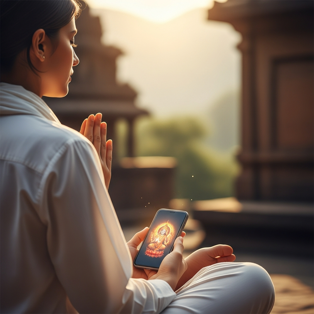 भक्ति ऐप का सही उपयोग: distraction से बचकर साधना