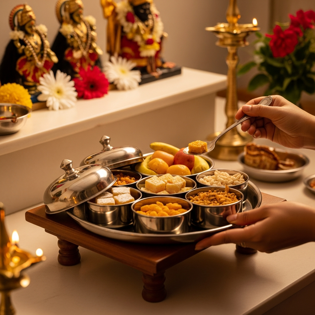 घर में प्रसाद का उचित रखरखाव: श्रद्धा, स्वच्छता और दिव्य आशीष