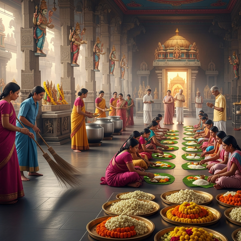मंदिर की सेवा (सेवा-दल): क्या है और कैसे करें?