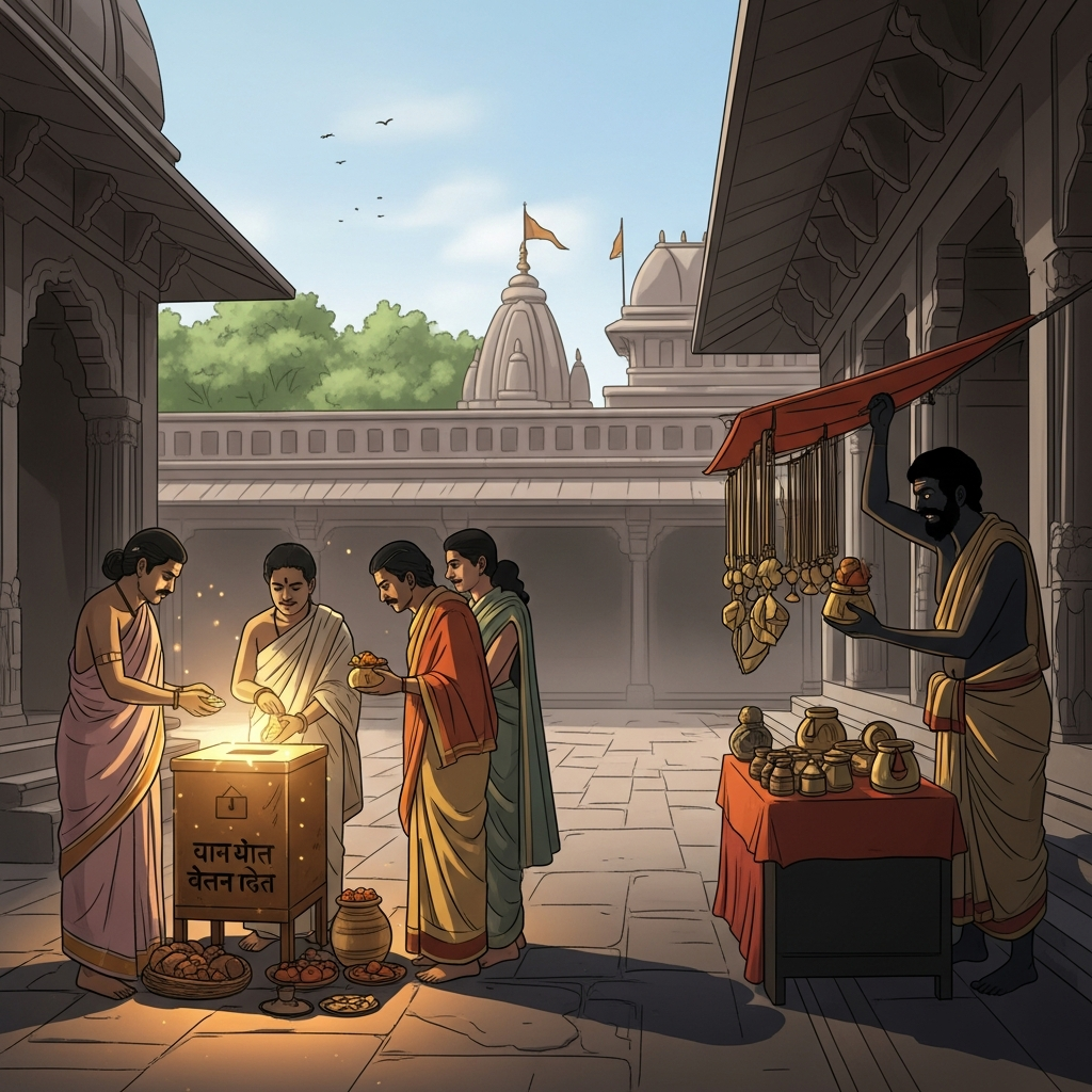 भक्ति में पैसा: दान बनाम व्यापार की सूक्ष्म सीमा