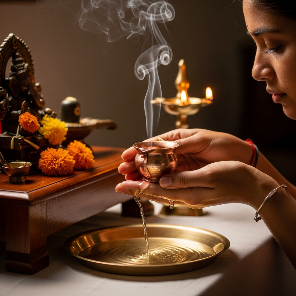 पूजा में जल का उपयोग: मन की तैयारी