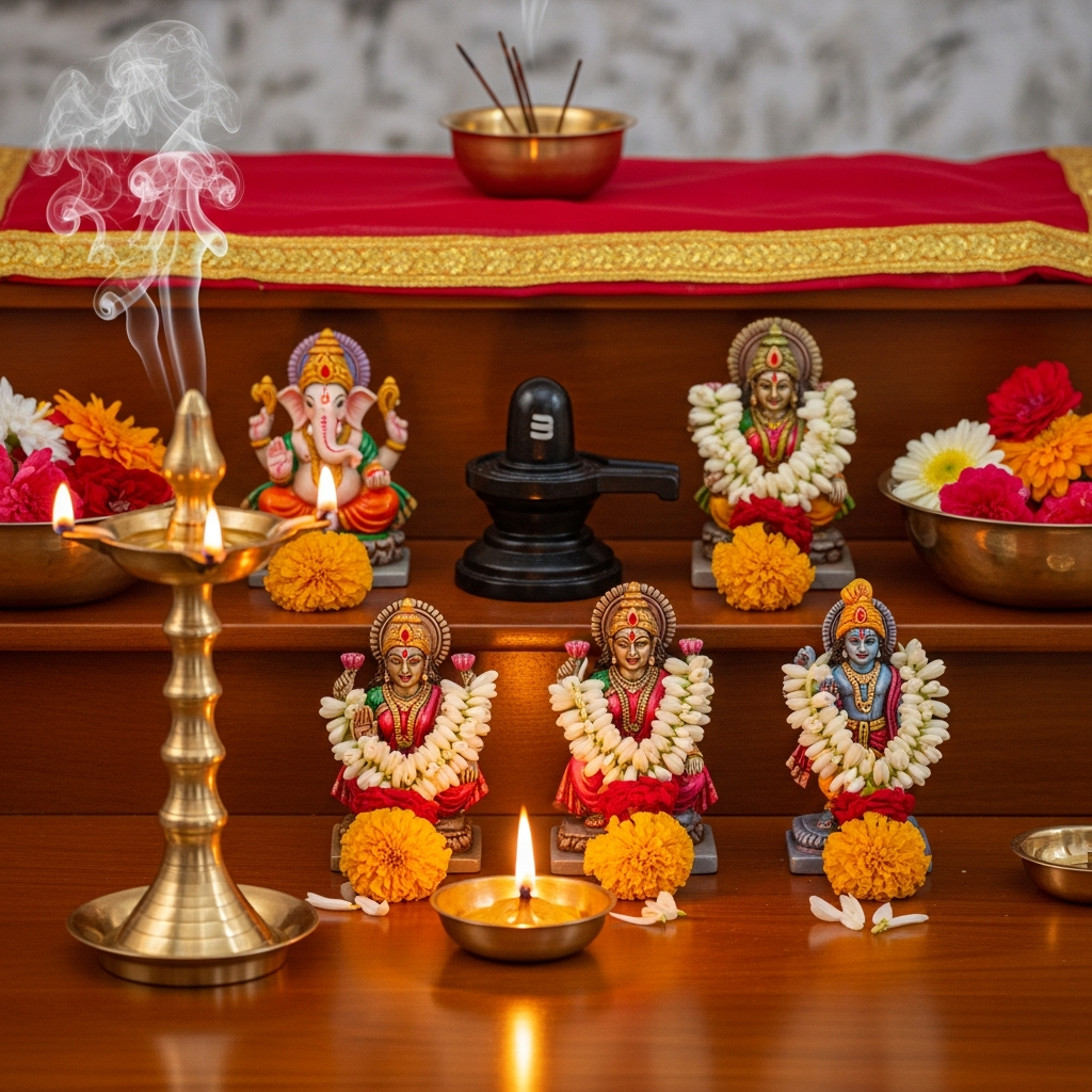 घर में मंदिर: मूर्ति चयन और सामान्य भ्रांतियाँ