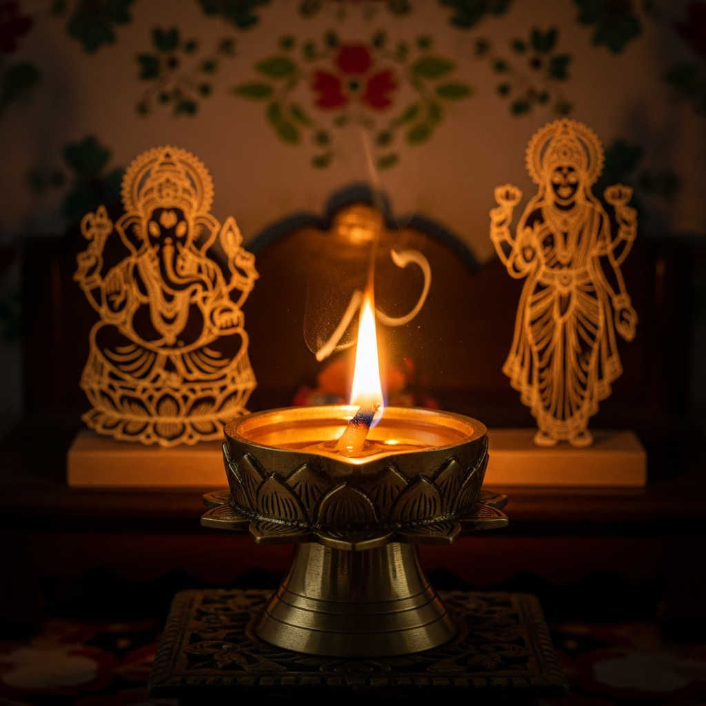 दीपक की लौ दाईं-बाईं: ईश्वरीय संकेत या आंतरिक स्पंदन