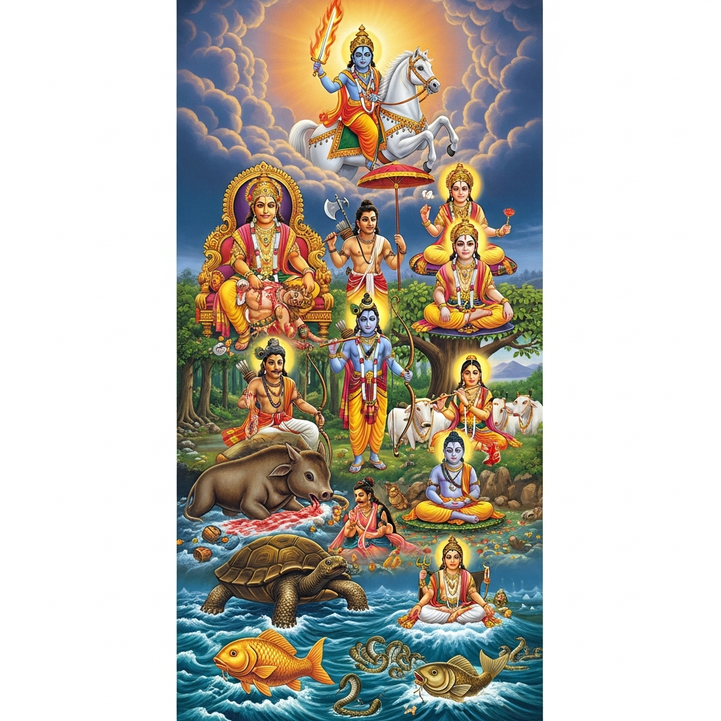 विष्णु के 10 अवतार: संकेत और आधुनिक प्रासंगिकता