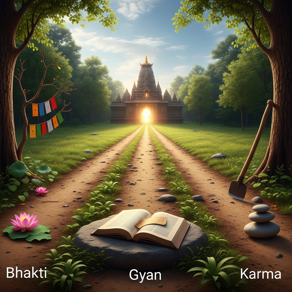 भक्ति, ज्ञान, कर्म: कौन सा मार्ग किसके लिए?