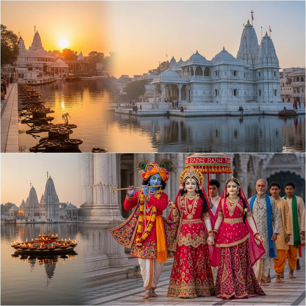 वृंदावन 2-दिवसीय यात्रा: मंदिरों और परिक्रमा का दिव्य अनुभव